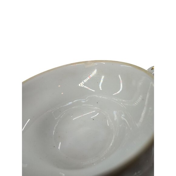 Vintage Porcelain  Norleans Rose Crest Teacup Set Of 4 Floral Pattern Gold Trim - Picture 2 of 8